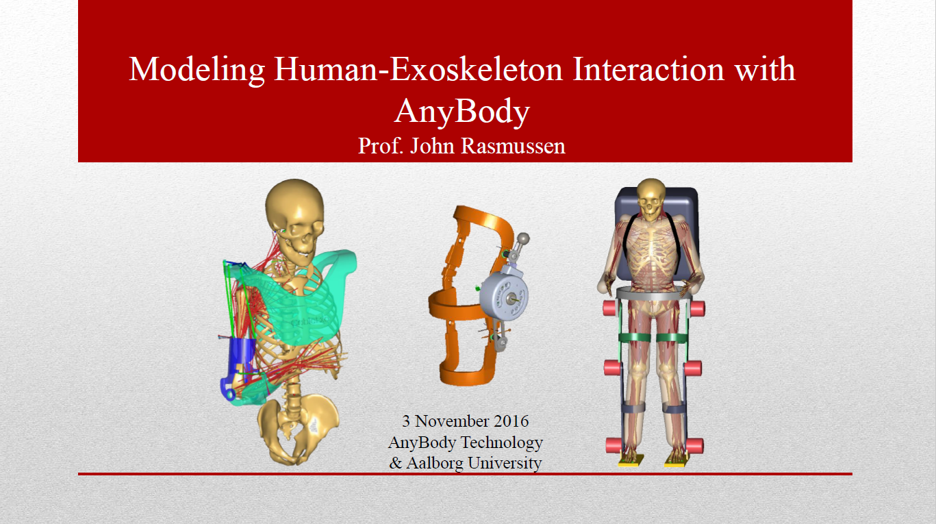 Modeling Human Exoskeleton Interaction With Anybody Anybody Technology 